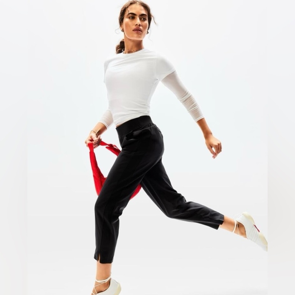 Athleta Brooklyn Ankle Length Pant Black size 6